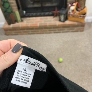 Black and rhinestone t shirt